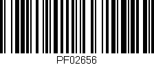 Código de barras (EAN, GTIN, SKU, ISBN): 'PF02656'