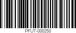 Código de barras (EAN, GTIN, SKU, ISBN): 'PFUT-000250'