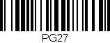 Código de barras (EAN, GTIN, SKU, ISBN): 'PG27'