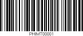 Código de barras (EAN, GTIN, SKU, ISBN): 'PHIMT00001'
