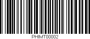 Código de barras (EAN, GTIN, SKU, ISBN): 'PHIMT00002'