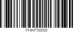 Código de barras (EAN, GTIN, SKU, ISBN): 'PHIMT00006'