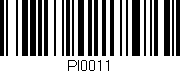Código de barras (EAN, GTIN, SKU, ISBN): 'PI0011'