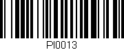 Código de barras (EAN, GTIN, SKU, ISBN): 'PI0013'