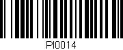Código de barras (EAN, GTIN, SKU, ISBN): 'PI0014'