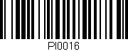 Código de barras (EAN, GTIN, SKU, ISBN): 'PI0016'