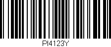 Código de barras (EAN, GTIN, SKU, ISBN): 'PI4123Y'