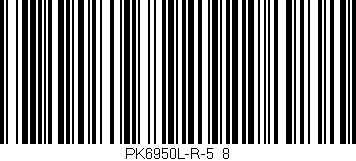Código de barras (EAN, GTIN, SKU, ISBN): 'PK6950L-R-5/8'