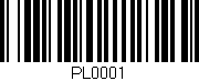 Código de barras (EAN, GTIN, SKU, ISBN): 'PL0001'