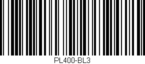 Código de barras (EAN, GTIN, SKU, ISBN): 'PL400-BL3'