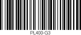 Código de barras (EAN, GTIN, SKU, ISBN): 'PL400-G3'