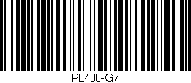 Código de barras (EAN, GTIN, SKU, ISBN): 'PL400-G7'