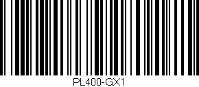 Código de barras (EAN, GTIN, SKU, ISBN): 'PL400-GX1'