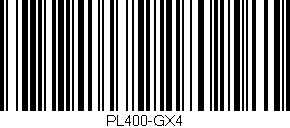 Código de barras (EAN, GTIN, SKU, ISBN): 'PL400-GX4'