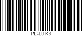 Código de barras (EAN, GTIN, SKU, ISBN): 'PL400-K3'