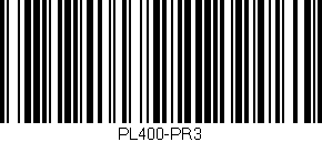 Código de barras (EAN, GTIN, SKU, ISBN): 'PL400-PR3'