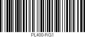 Código de barras (EAN, GTIN, SKU, ISBN): 'PL400-RG1'