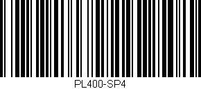 Código de barras (EAN, GTIN, SKU, ISBN): 'PL400-SP4'