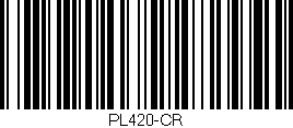 Código de barras (EAN, GTIN, SKU, ISBN): 'PL420-CR'