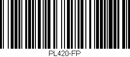 Código de barras (EAN, GTIN, SKU, ISBN): 'PL420-FP'