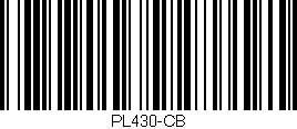 Código de barras (EAN, GTIN, SKU, ISBN): 'PL430-CB'