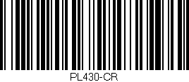 Código de barras (EAN, GTIN, SKU, ISBN): 'PL430-CR'