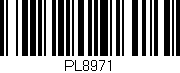 Código de barras (EAN, GTIN, SKU, ISBN): 'PL8971'