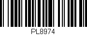 Código de barras (EAN, GTIN, SKU, ISBN): 'PL8974'