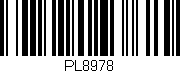Código de barras (EAN, GTIN, SKU, ISBN): 'PL8978'