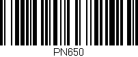 Código de barras (EAN, GTIN, SKU, ISBN): 'PN650'