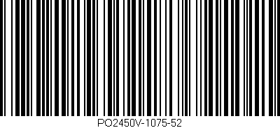 Código de barras (EAN, GTIN, SKU, ISBN): 'PO2450V-1075-52'