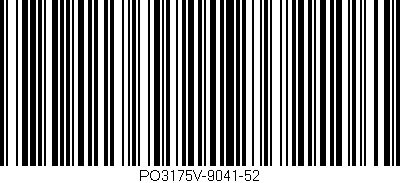 Código de barras (EAN, GTIN, SKU, ISBN): 'PO3175V-9041-52'
