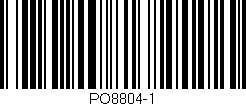 Código de barras (EAN, GTIN, SKU, ISBN): 'PO8804-1'