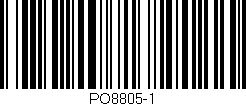 Código de barras (EAN, GTIN, SKU, ISBN): 'PO8805-1'