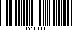 Código de barras (EAN, GTIN, SKU, ISBN): 'PO8810-1'