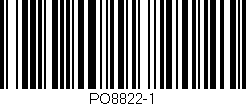 Código de barras (EAN, GTIN, SKU, ISBN): 'PO8822-1'