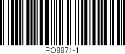 Código de barras (EAN, GTIN, SKU, ISBN): 'PO8871-1'