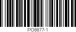 Código de barras (EAN, GTIN, SKU, ISBN): 'PO8877-1'