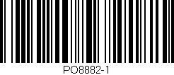 Código de barras (EAN, GTIN, SKU, ISBN): 'PO8882-1'