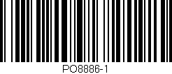 Código de barras (EAN, GTIN, SKU, ISBN): 'PO8886-1'