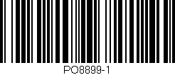 Código de barras (EAN, GTIN, SKU, ISBN): 'PO8899-1'