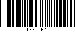 Código de barras (EAN, GTIN, SKU, ISBN): 'PO8906-2'