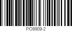 Código de barras (EAN, GTIN, SKU, ISBN): 'PO8909-2'