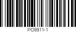 Código de barras (EAN, GTIN, SKU, ISBN): 'PO8911-1'