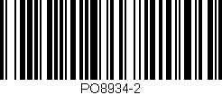 Código de barras (EAN, GTIN, SKU, ISBN): 'PO8934-2'