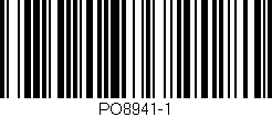 Código de barras (EAN, GTIN, SKU, ISBN): 'PO8941-1'