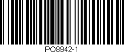 Código de barras (EAN, GTIN, SKU, ISBN): 'PO8942-1'