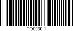 Código de barras (EAN, GTIN, SKU, ISBN): 'PO8960-1'