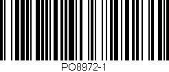 Código de barras (EAN, GTIN, SKU, ISBN): 'PO8972-1'