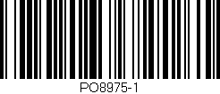Código de barras (EAN, GTIN, SKU, ISBN): 'PO8975-1'